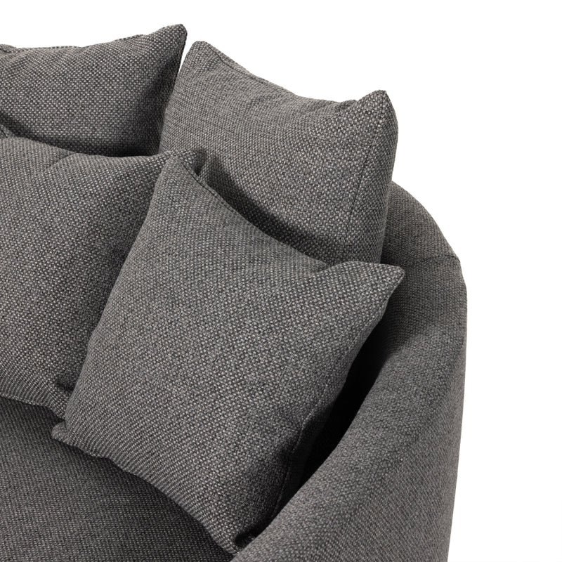Chloe Fallon Charcoal Media Lounger | ready to ship!