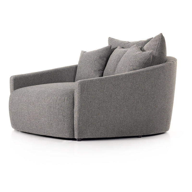 Chloe Fallon Charcoal Media Lounger | ready to ship!
