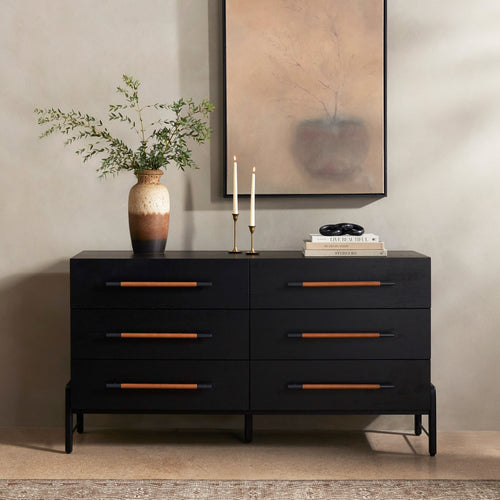 Rosedale Ebony Oak 6 Drawer Dresser | ready to ship!