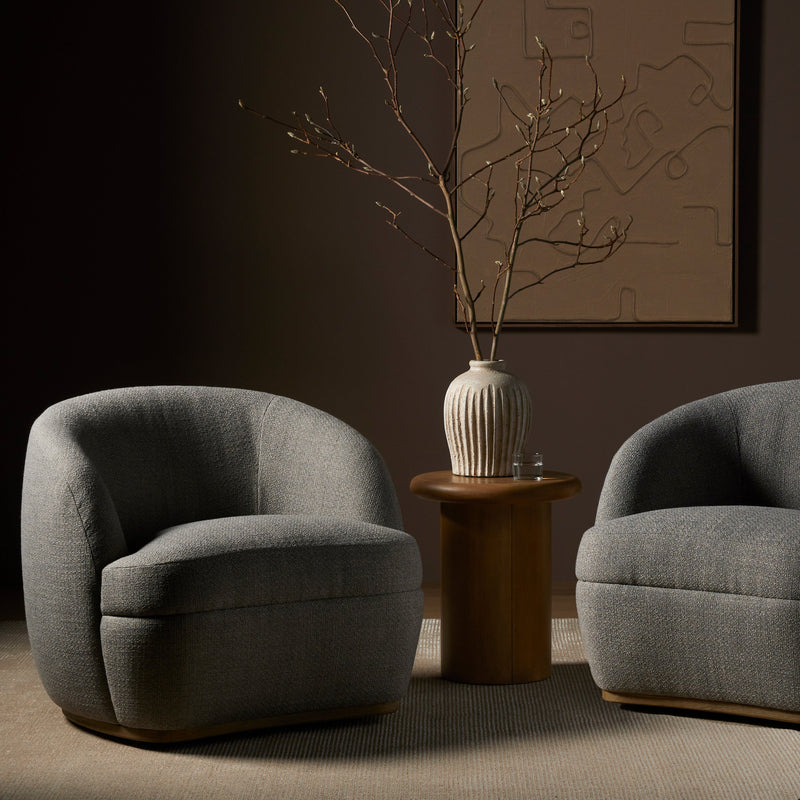 Sandie Swivel Chair - Gibson Silver | shipping 10/6/2025
