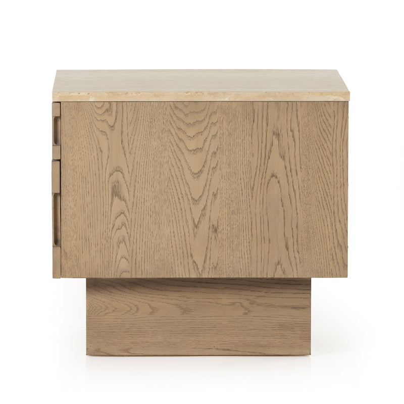 Lennon Travertine Nightstand | ready to ship!