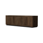 Abaso Ebony Rustic Wormwood Oak Media Console | shipping 9/29/2025