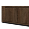 Abaso Ebony Rustic Wormwood Oak Media Console | shipping 9/29/2025