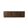 Abaso Ebony Rustic Wormwood Oak Media Console | shipping 9/29/2025