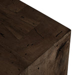 Abaso Ebony Rustic Wormwood Oak Media Console | shipping 9/29/2025