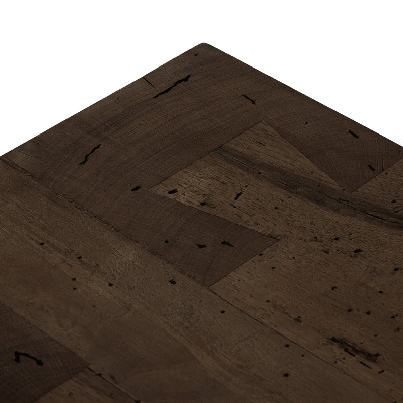Abaso Ebony Rustic Wormwood Oak Media Console | shipping 9/29/2025