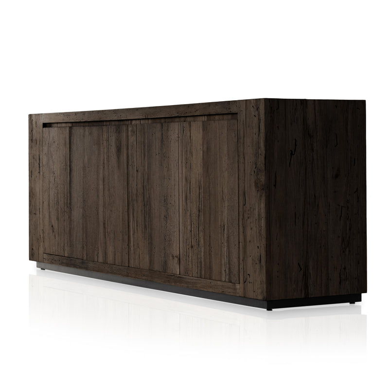 Abaso Ebony Rustic Wormwood Oak Sideboard | ready to ship!