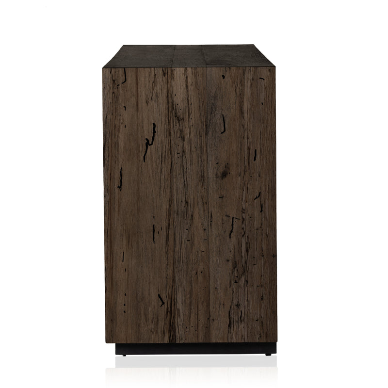 Abaso Ebony Rustic Wormwood Oak Sideboard | ready to ship!