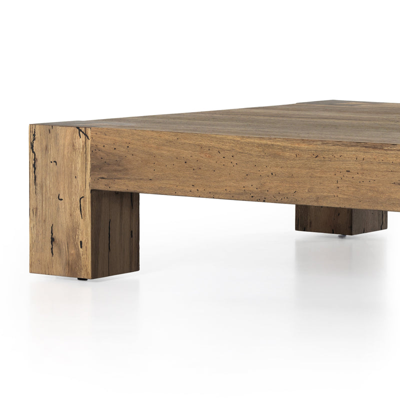 Abaso Rustic Wormwood Oak Coffee Table | ready to ship!