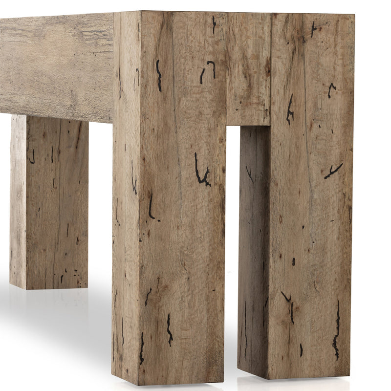 Abaso Rustic Wormwood Oak Console Table | ready to ship!
