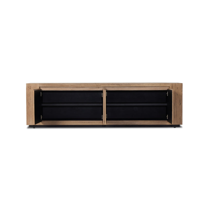 Abaso Rustic Wormwood Oak Media Console | ready to ship!