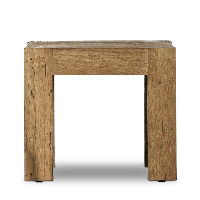 Abaso Rustic Wormwood Oak  End Table | shipping 7/7/2025