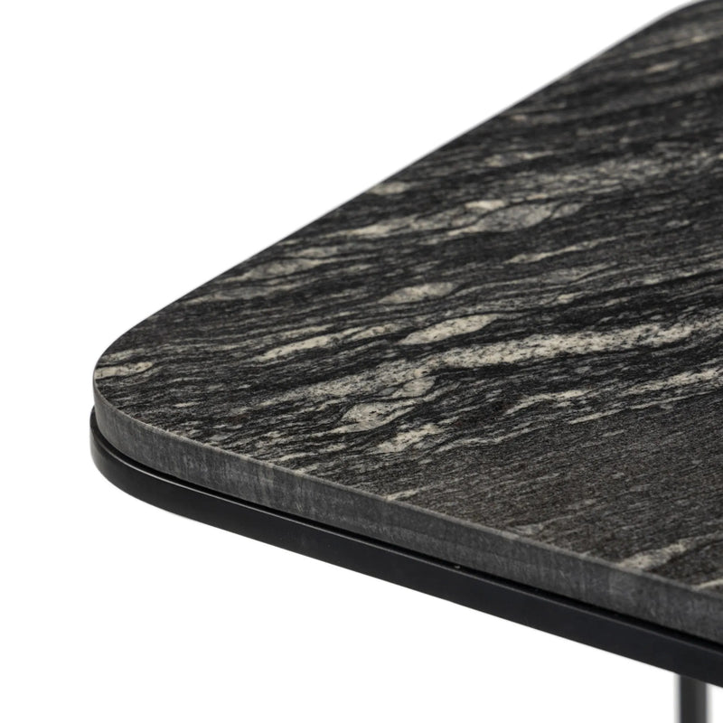 Adalley Polished Black Marble C Table | shipping 6/25/2025