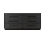 Adolfo Modern Black Ash 6 Drawer Dresser | shipping 7/7/2025