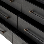 Adolfo Modern Black Ash 6 Drawer Dresser | shipping 7/7/2025