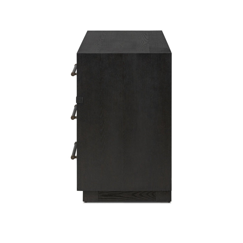Adolfo Modern Black Ash 6 Drawer Dresser | shipping 7/7/2025