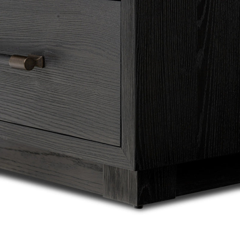 Adolfo Modern Black Ash 6 Drawer Dresser | shipping 7/7/2025