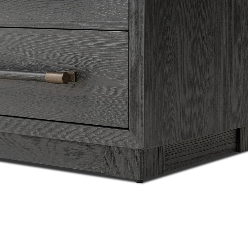 Adolfo Modern Black Ash Nightstand | shipping 7/30/2025