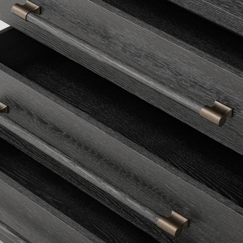Adolfo Modern Black Ash Nightstand | shipping 7/30/2025