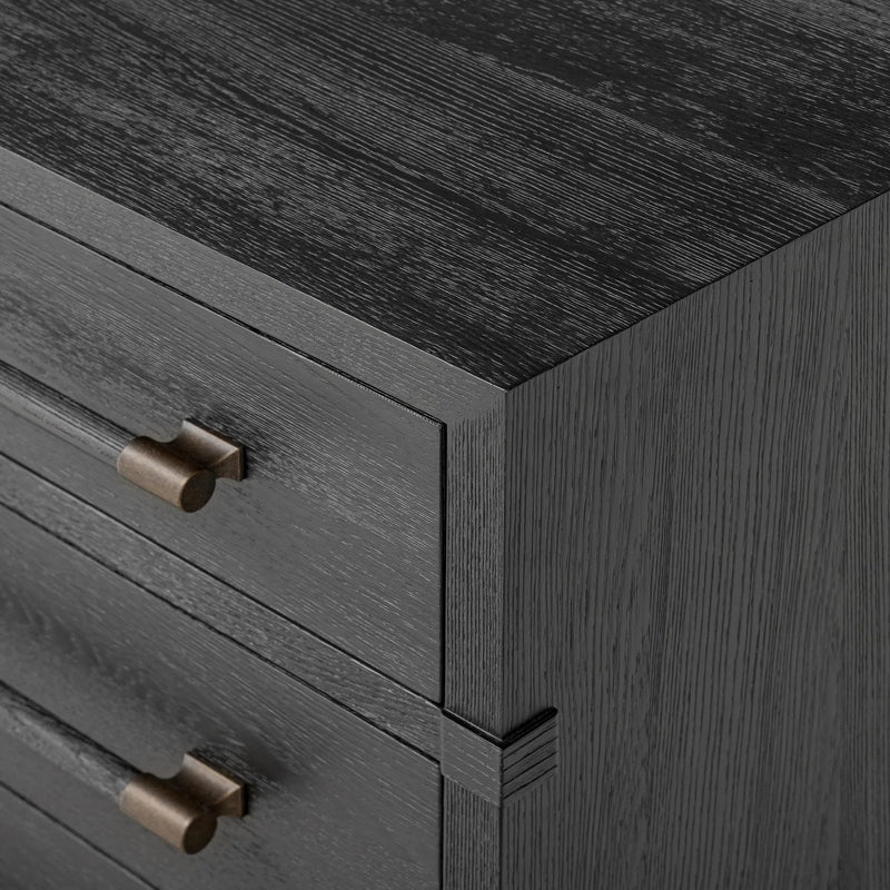 Adolfo Modern Black Ash Nightstand | shipping 7/30/2025