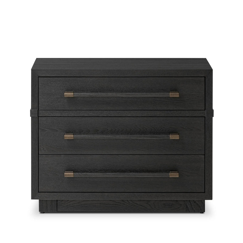 Adolfo Modern Black Ash Nightstand | shipping 7/30/2025