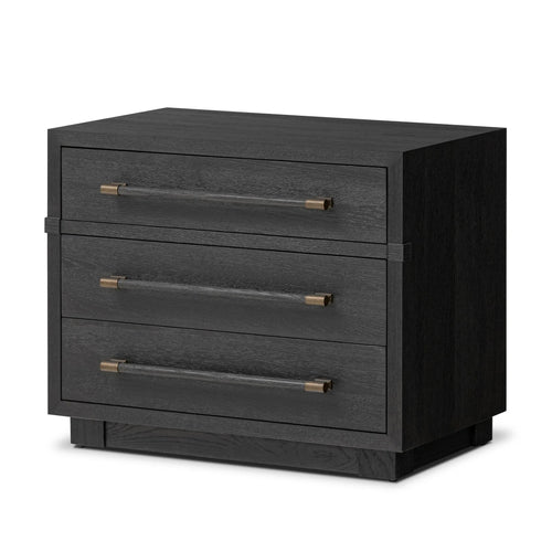Adolfo Modern Black Ash Nightstand | shipping 7/30/2025