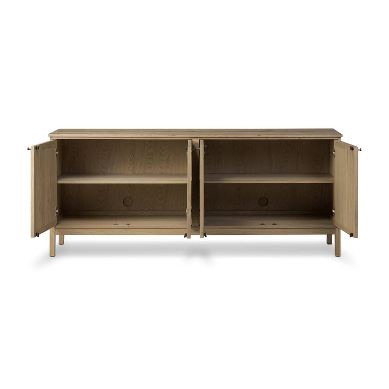 Alessio Aged Natural Oak Veneer Sideboard | shipping 5/27/2025