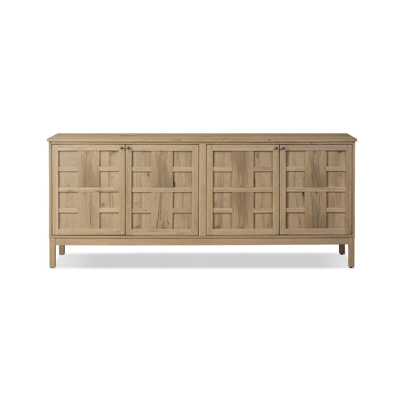 Alessio Aged Natural Oak Veneer Sideboard | shipping 5/27/2025