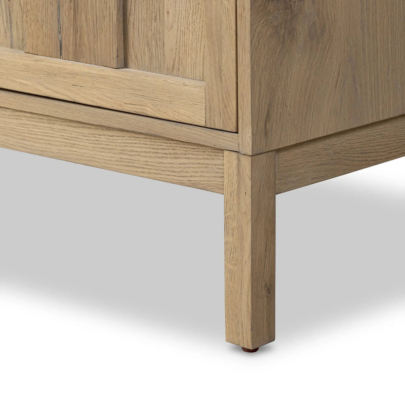 Alessio Aged Natural Oak Veneer Sideboard | shipping 5/27/2025