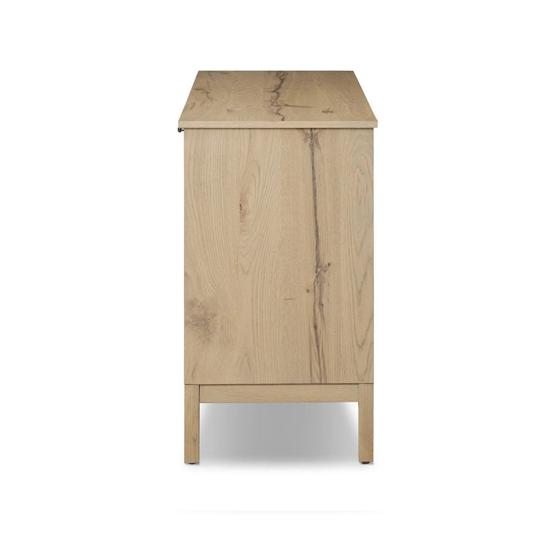 Alessio Aged Natural Oak Veneer Sideboard | shipping 5/27/2025