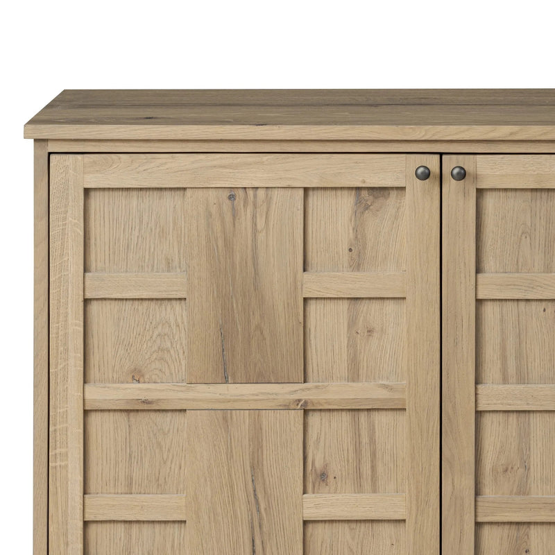 Alessio Aged Natural Oak Veneer Sideboard | shipping 5/27/2025