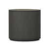 Amelia Dark Green Lacquered Linen Oval Nightstand | shipping 06/03/2025
