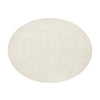 Amelia Ivory Painted Linen Oval Nightstand | shipping 7/18/2025
