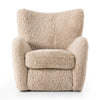 Amelie Beige Shearling Chair | shipping 11/20/2025