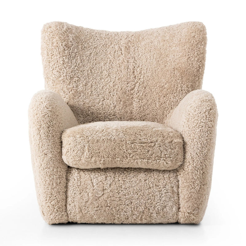 Amelie Beige Shearling Chair | shipping 11/20/2025