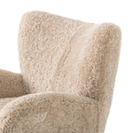 Amelie Beige Shearling Chair | shipping 11/20/2025
