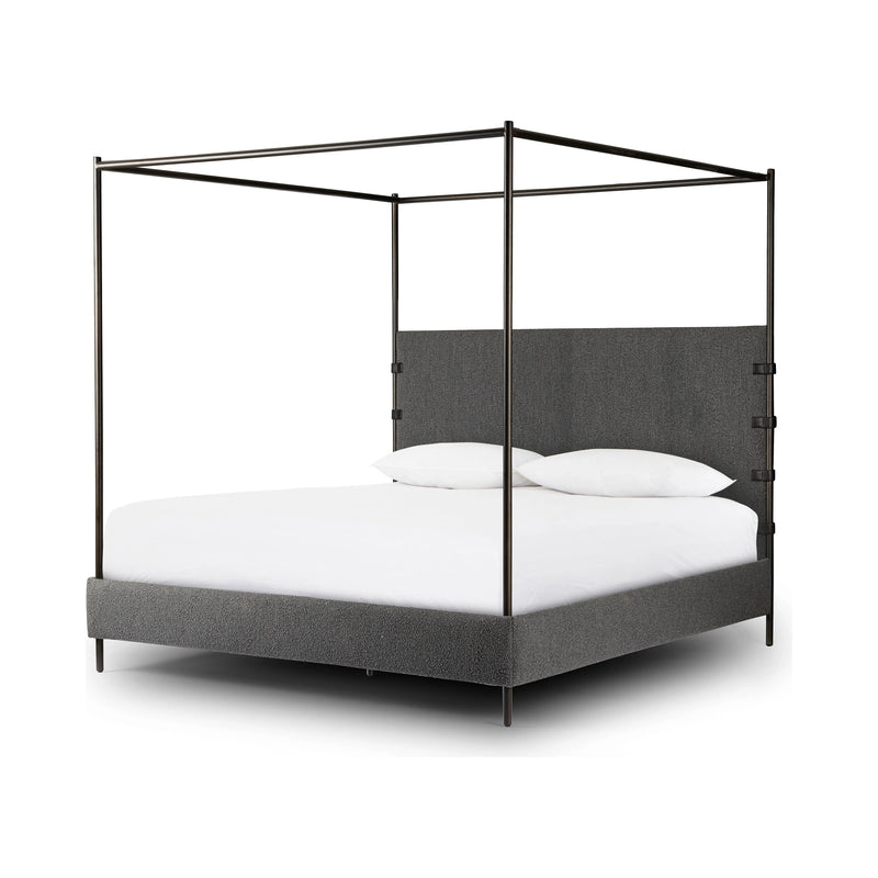 Anderson Knoll Charcoal-King Canopy Bed | ready to ship!
