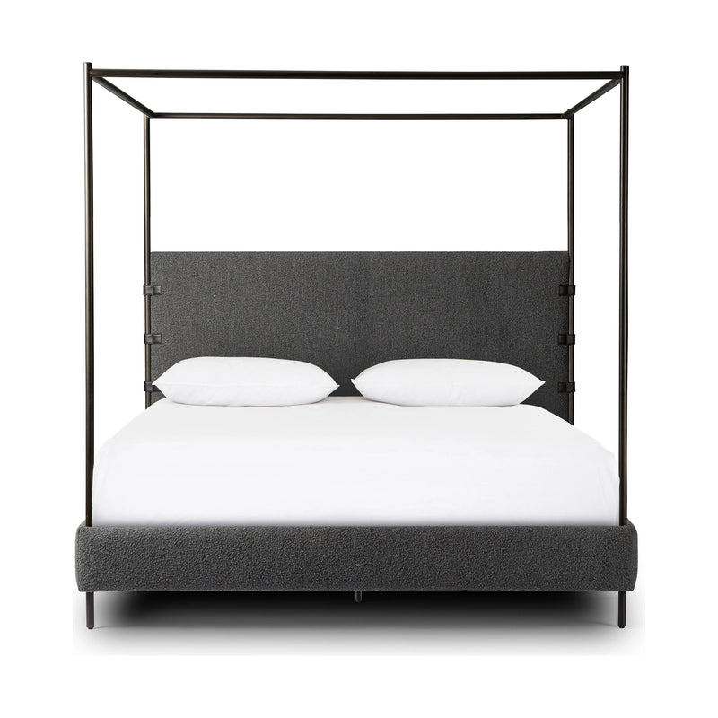 Anderson Knoll Charcoal-King Canopy Bed | ready to ship!