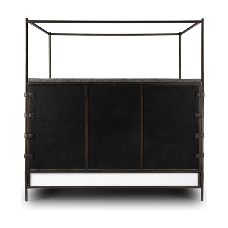 Anderson Knoll Charcoal-King Canopy Bed | ready to ship!