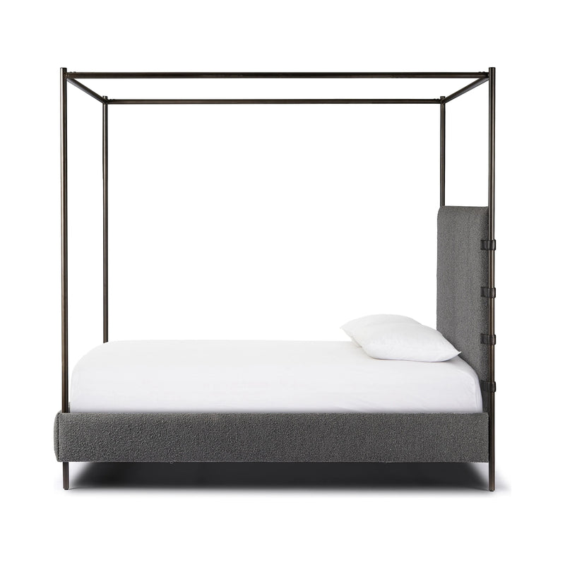 Anderson Knoll Charcoal-King Canopy Bed | ready to ship!