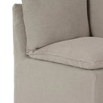 Andre Slipcovered Linen Dining Banquette Corner | ready to ship!