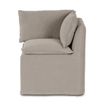 Andre Slipcovered Linen Dining Banquette Corner | ready to ship!