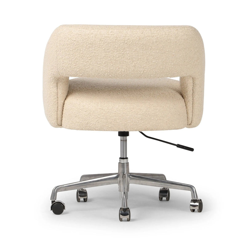 Anne Polished Aluminum Desk Desk Chair | ready to ship!