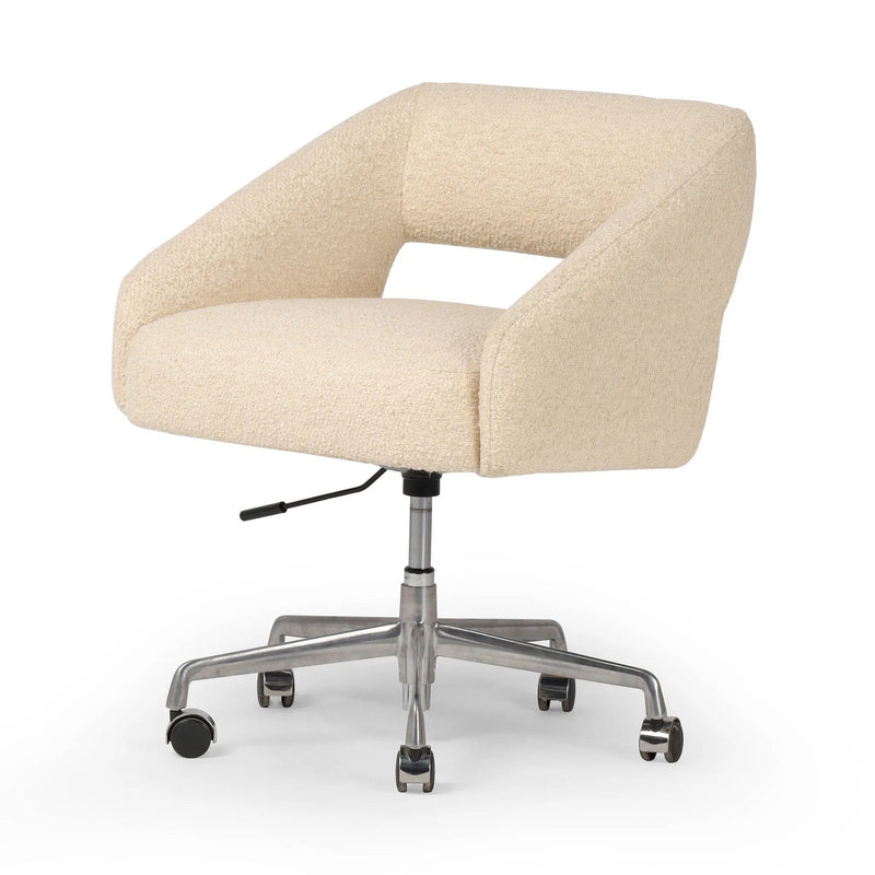 Anne Polished Aluminum Desk Desk Chair | ready to ship!
