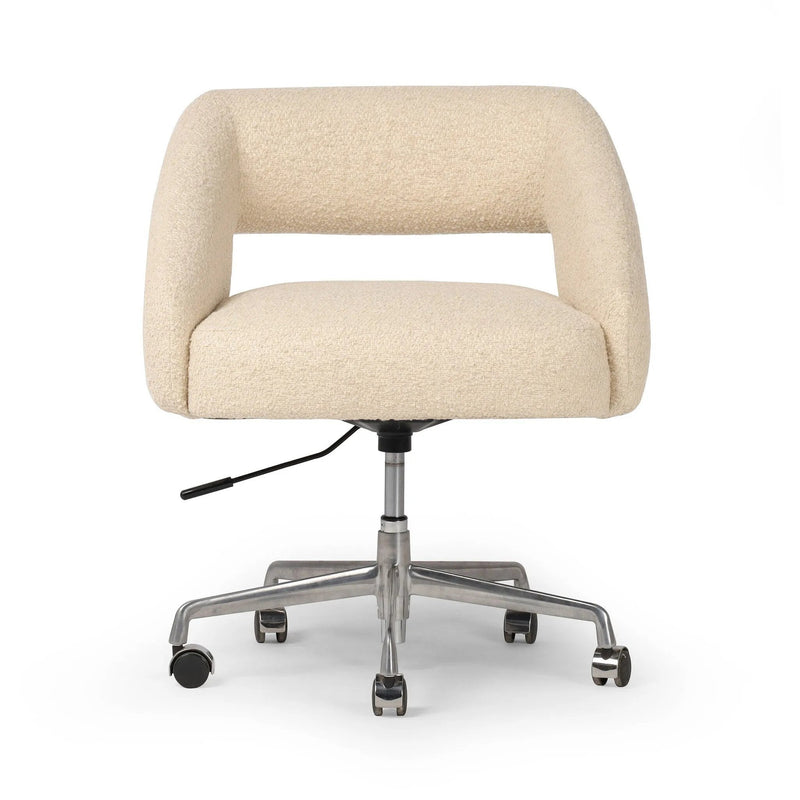 Anne Polished Aluminum Desk Desk Chair | ready to ship!