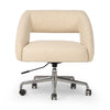 Anne Polished Aluminum Desk Desk Chair | ready to ship!