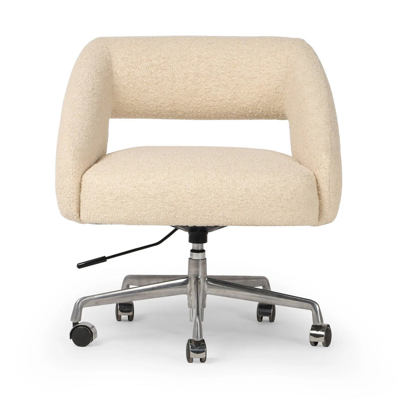 Anne Polished Aluminum Desk Desk Chair | ready to ship!