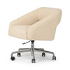 Anne Polished Aluminum Desk Desk Chair | ready to ship!