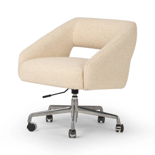Anne Polished Aluminum Desk Desk Chair | ready to ship!