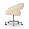 Anne Polished Aluminum Desk Desk Chair | ready to ship!